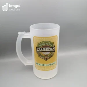 Frosted Glass Beer Mug